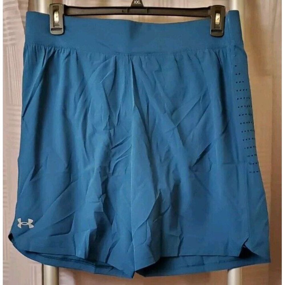 NWT‎ Under Armour Speedpocket Men's Medium 9" Teal Activewear Shorts
